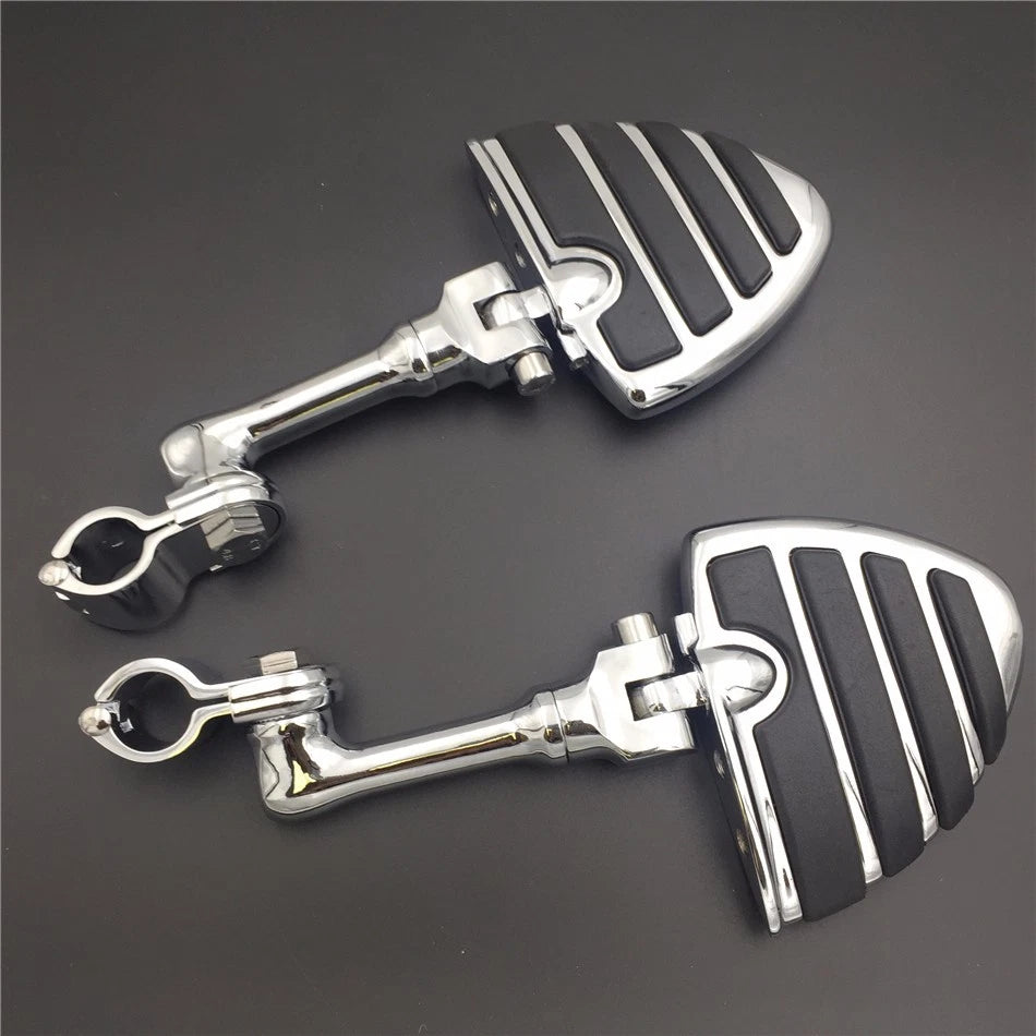 Chrome 1" U FootPeg for Honda GoldWing VTX1300 Shadow Valkyrie (2001–2008)