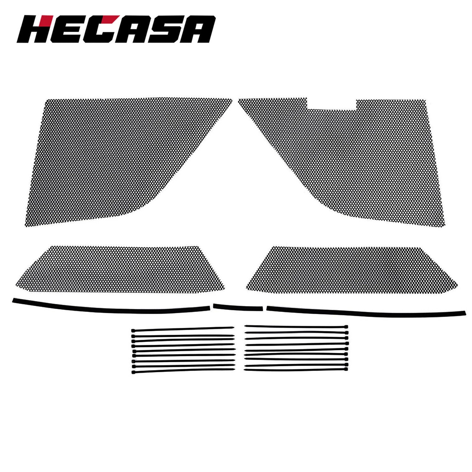 Set of 4 Radiator Mesh Grill Guards for Corvette C8 (2020–2024) Black