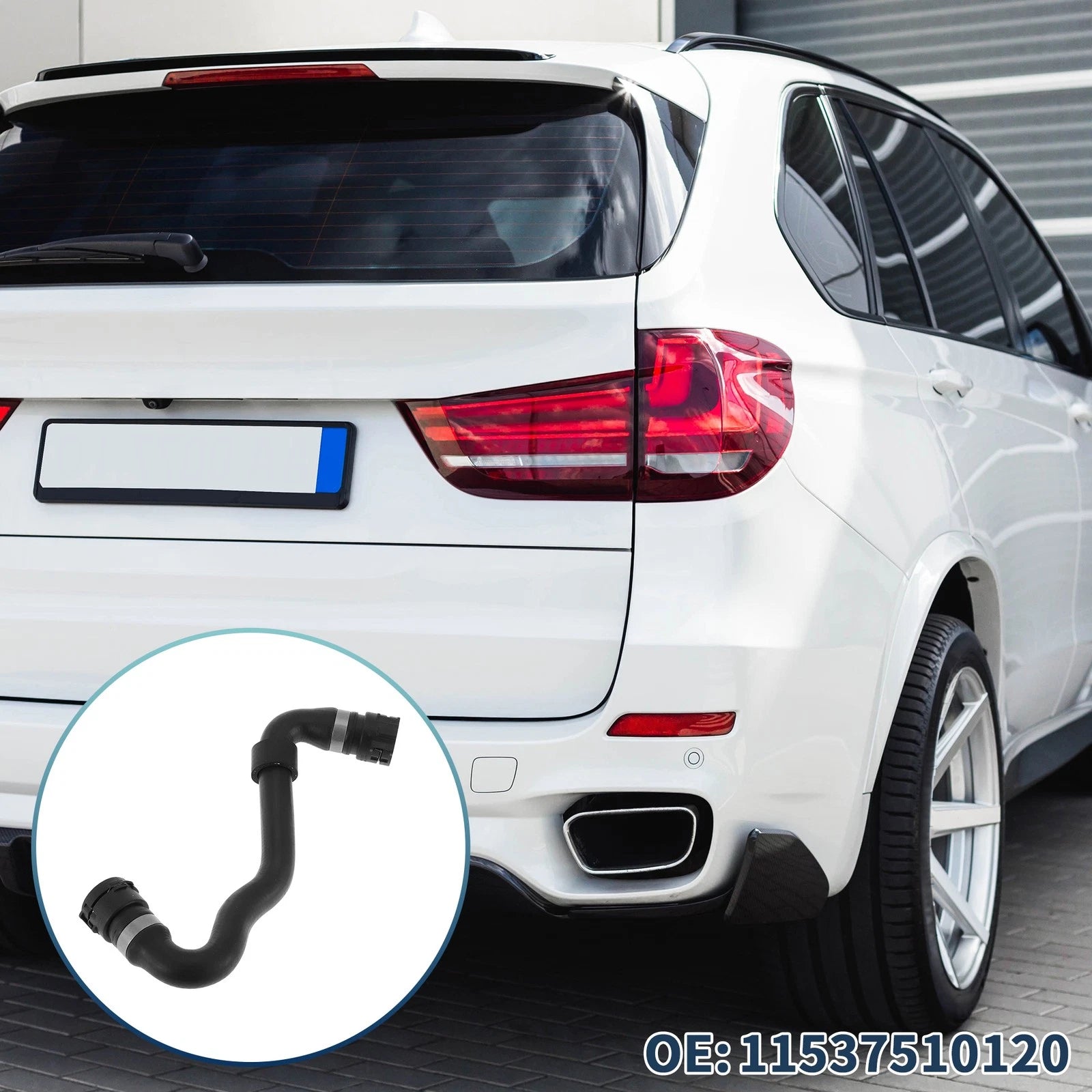 HVAC Heater Hose for BMW X5 3.0i (2001–2006) No. 11537510120 Rubber Black