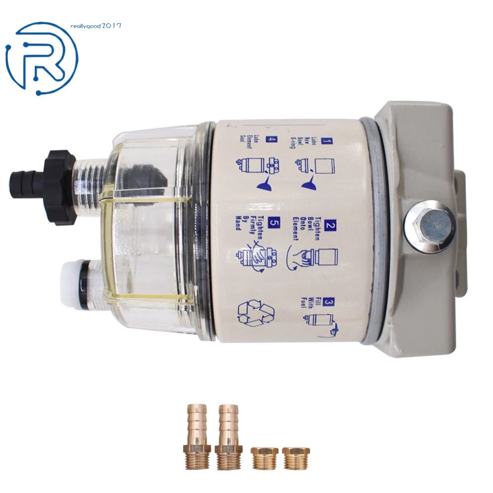 10 Micron Spin-on Fuel Filter / Water Separator for R12T Boat 