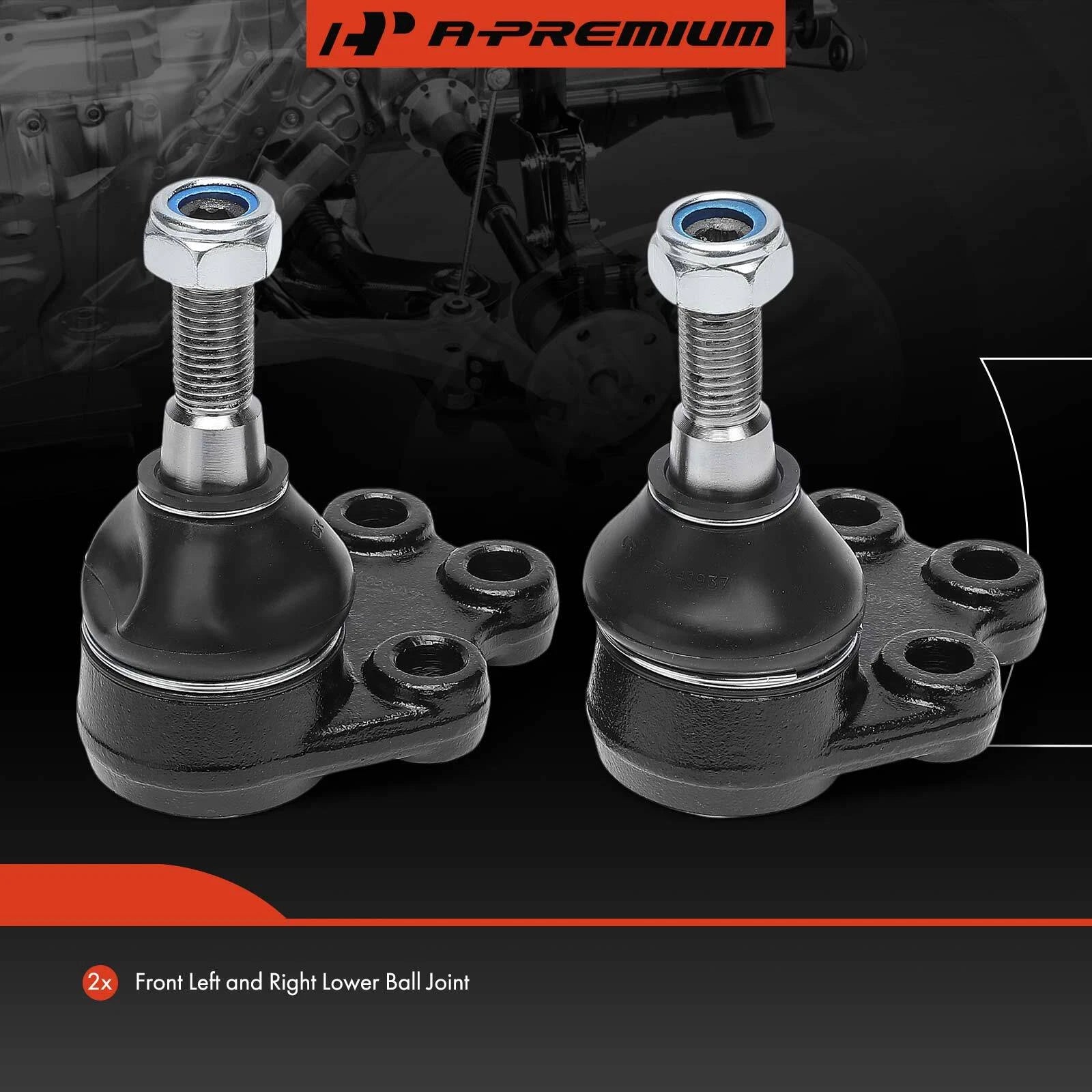 2X Front Lower Ball Joint for Chevy Silverado 1500 GMC Sierra 1500 (2007–2018)
