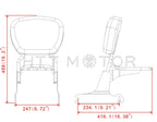 Sissy Bar Passenger Backrest Luggage Rack for Harley Softail FXST (2000–2023)
