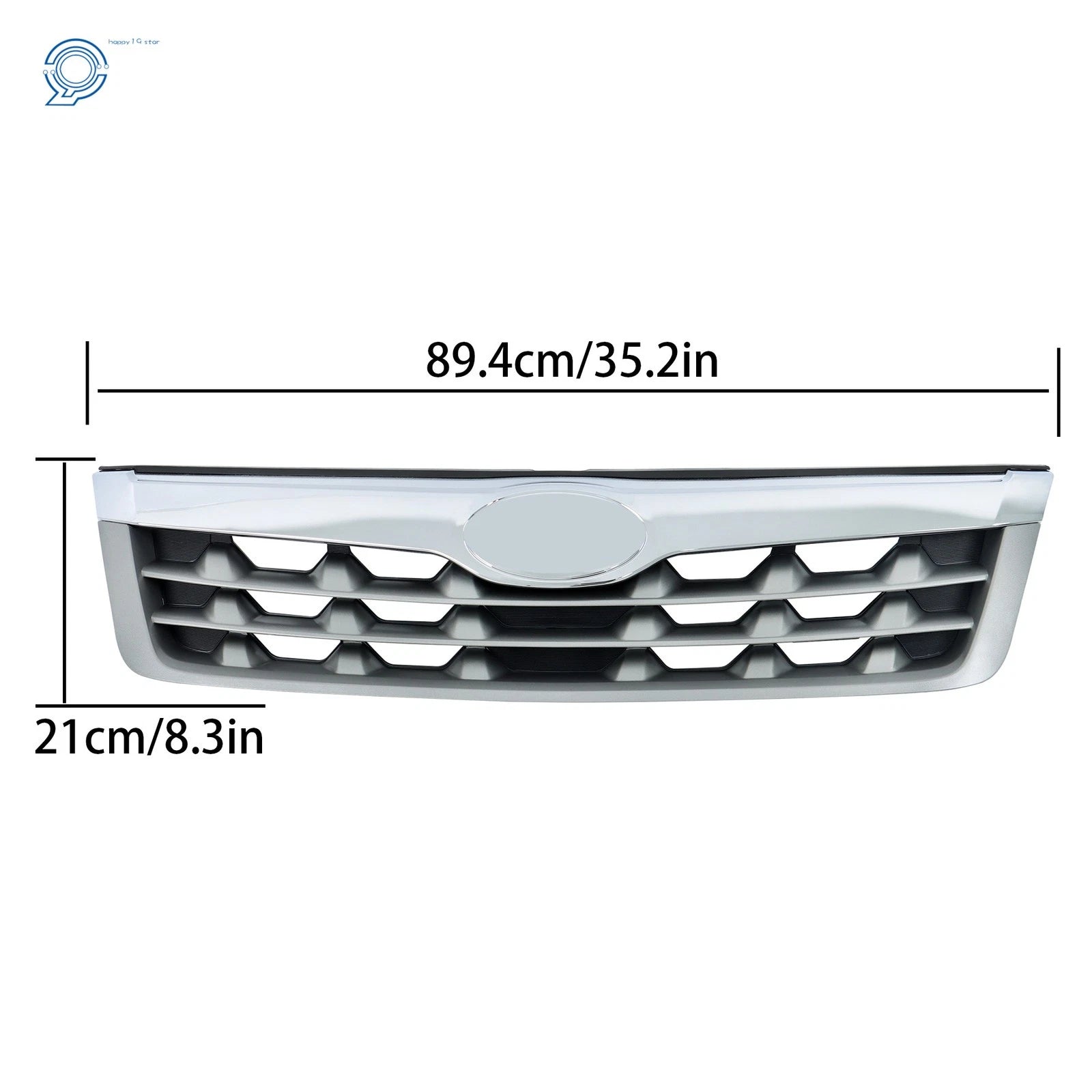 Front Upper Grille for Subaru Forester (2011-2013) Chrome/Gray