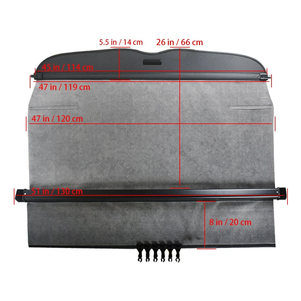 Cargo Cover for Subaru Forester (2009–2013) Tonneau Shade Shield