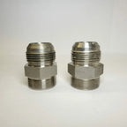 2X 1" Male JIC X Male NPT 316 Stainless Steel Hydraulic Fitting