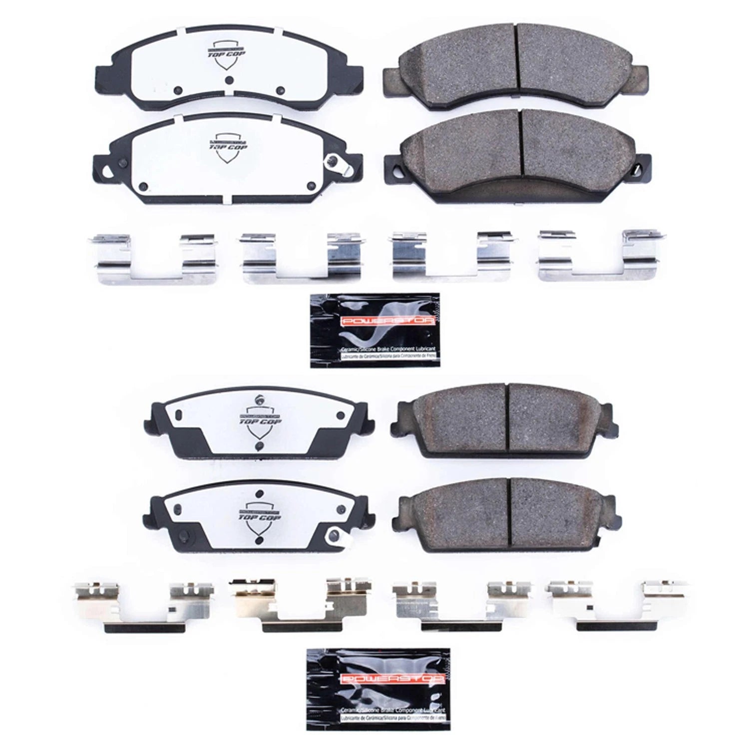 PowerStop Z37 Carbon-Fiber Ceramic Disc Brake Pad Kit for Tahoe Yukon (2015–2020)