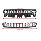 Grille Kit for Dodge Charger SRT (2015–2023) Black Front Upper + Lower