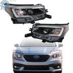 Set of 2 LED Headlights for Subaru Legacy/Outback (2020) Black