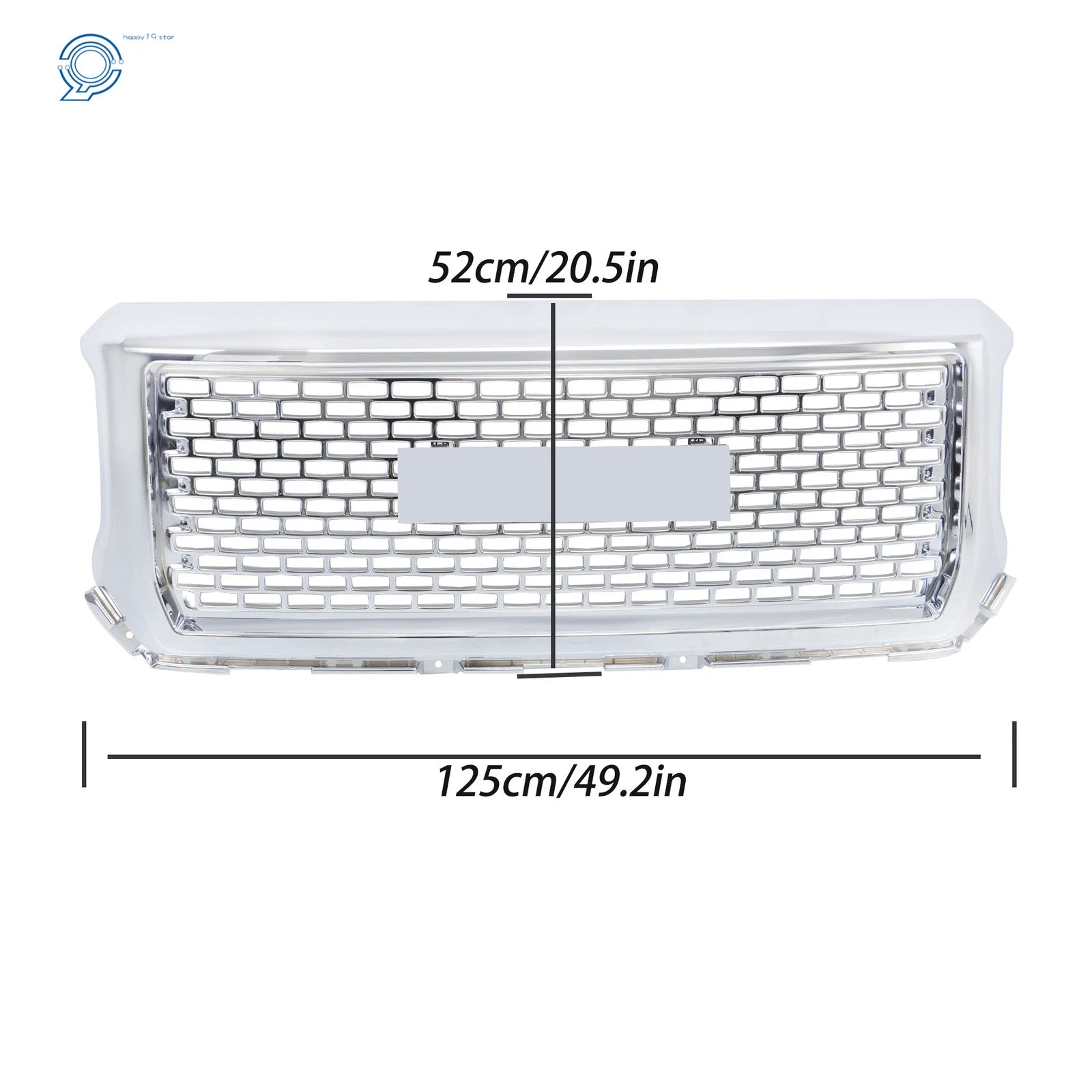 Chrome Mesh Front Bumper Upper Grille for GMC Sierra 1500 Denali (2014-2015)