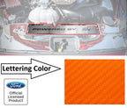 Radiator Cover Plate for Ford Mustang GT (2015–2017) Orange Carbon Fiber