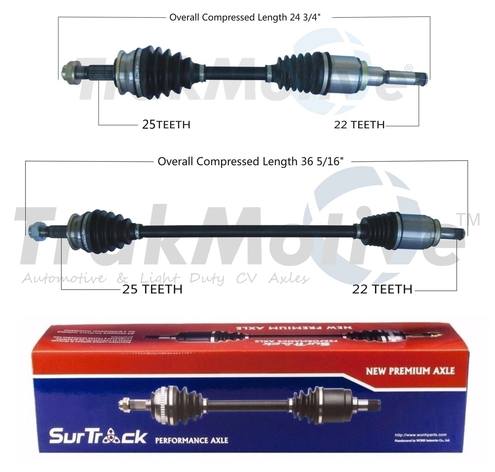 Set of 2 Front CV Axle Shafts for Chevrolet Sonic (2012–2020)