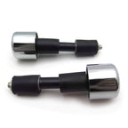 Set of 2 Chrome 7/8" Motorcycle Anti Vibration Handle Bar End Caps for Harley