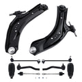Front Lower Control Arms, Ball Joints, Tie Rods for Nissan Rogue Qashqai (2017–2019)