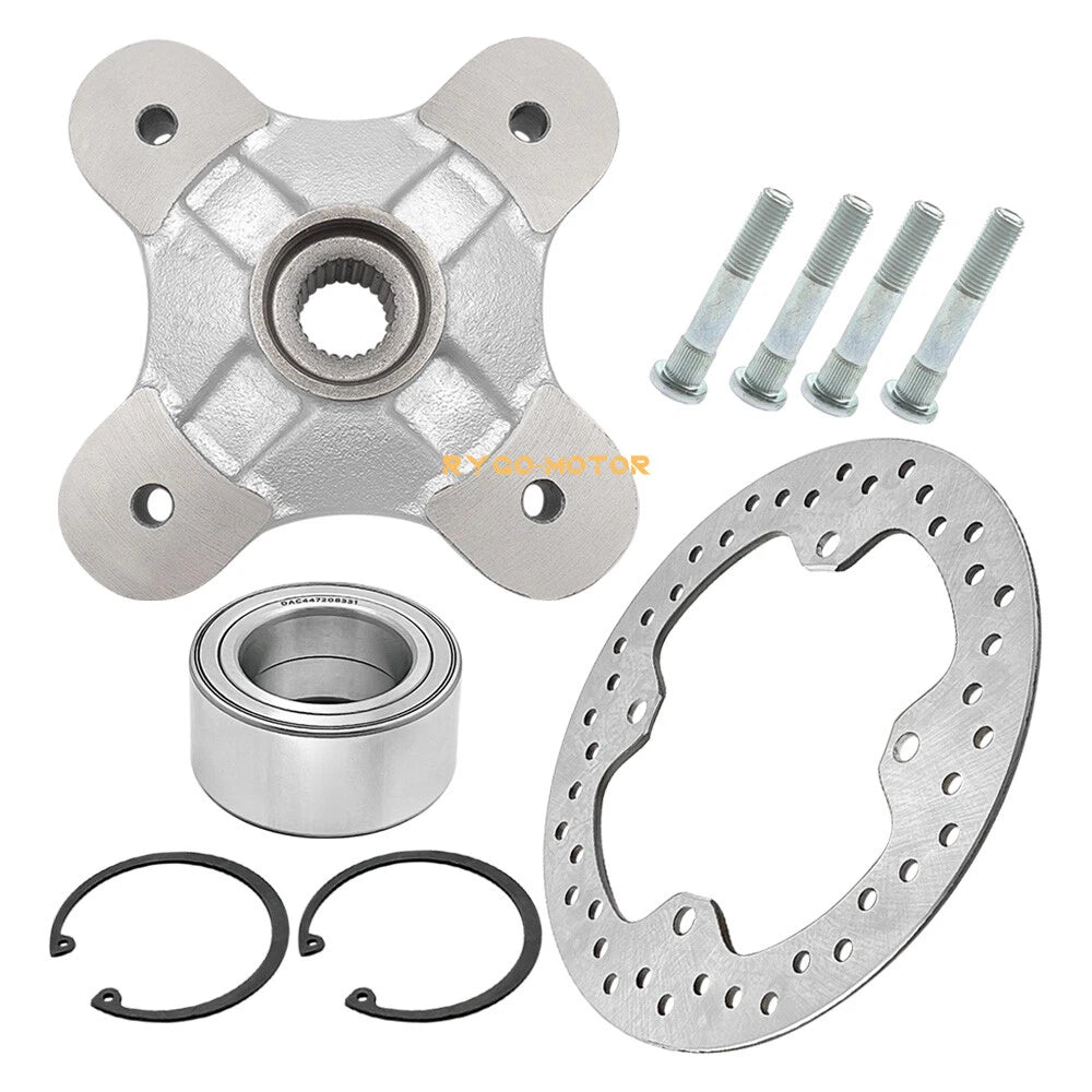 Rear Wheel Hub & Bearing & Brake Rotor Kit for Polaris Sportsman (2009–2021)