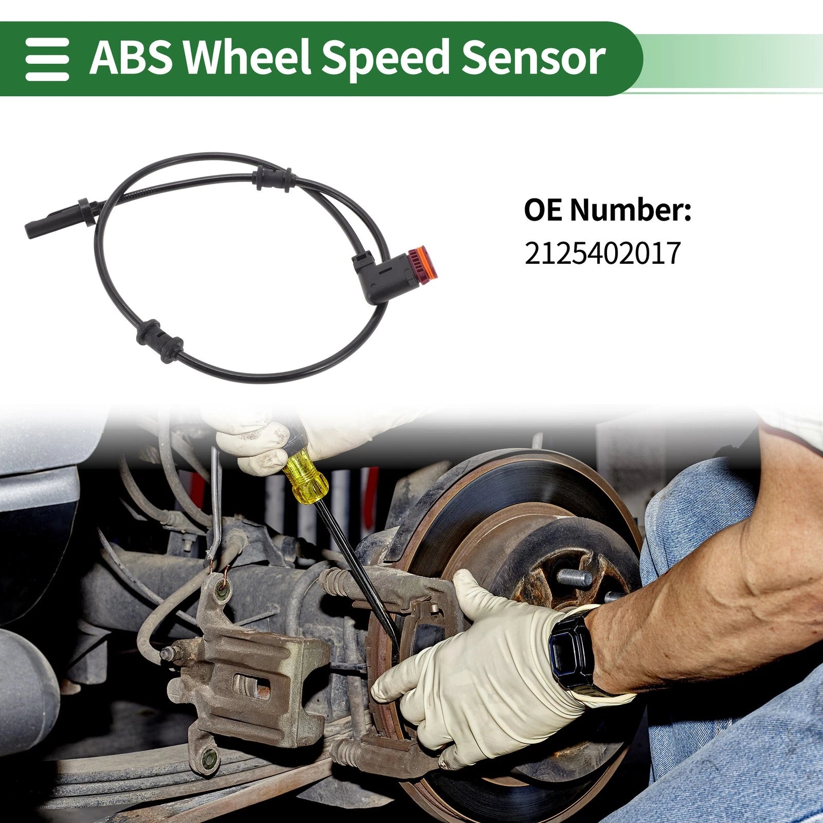 ABS Wheel Speed Sensor No. 2125402017 for Mercedes-Benz E260 (2010–2016)