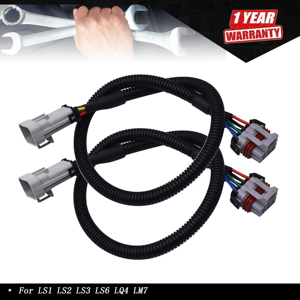 2X Ignition Coil Extension Harness for LS1 LS2 LS3 LS6 LQ4 LM7 (24 Inch)