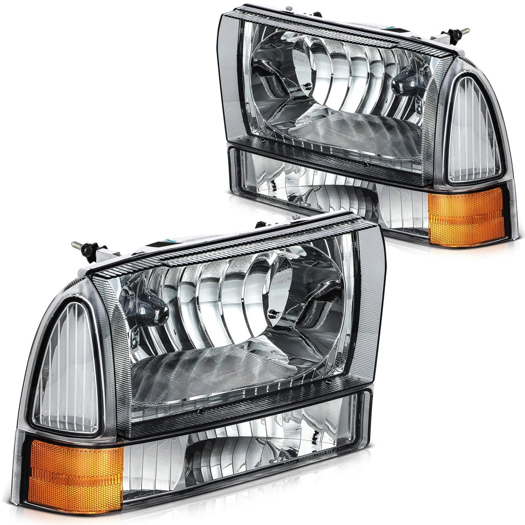 Pair of Headlight Assemblies for Ford Excursion (2000–2004)