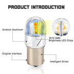 4X 1156 Yellow Amber LED Backup Reverse Light for