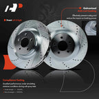 Front Side Drilled Brake Rotor for Dodge Challenger Magnum (2008–2023)