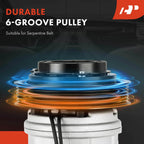 A/C Compressor with Clutch for Cadillac DeVille (1994-2005)