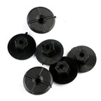 Pack of 10 Black Liner Plastic Nuts for Mercedes W201 (1982–1993)