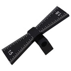 Compact dovetail measurement tool for woodworking applications