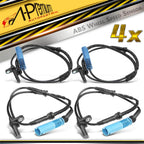 Set of 4 ABS Wheel Speed Sensors for BMW 750i 750Li (2006–2008)