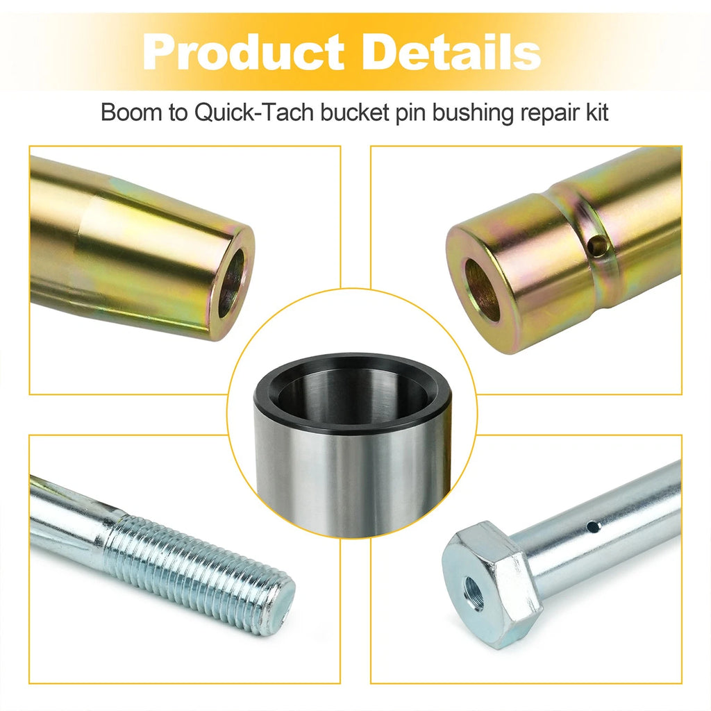7Pcs Bucket Pin Bushing Bolt Kit for John Deere Skid Steer (T342204)
