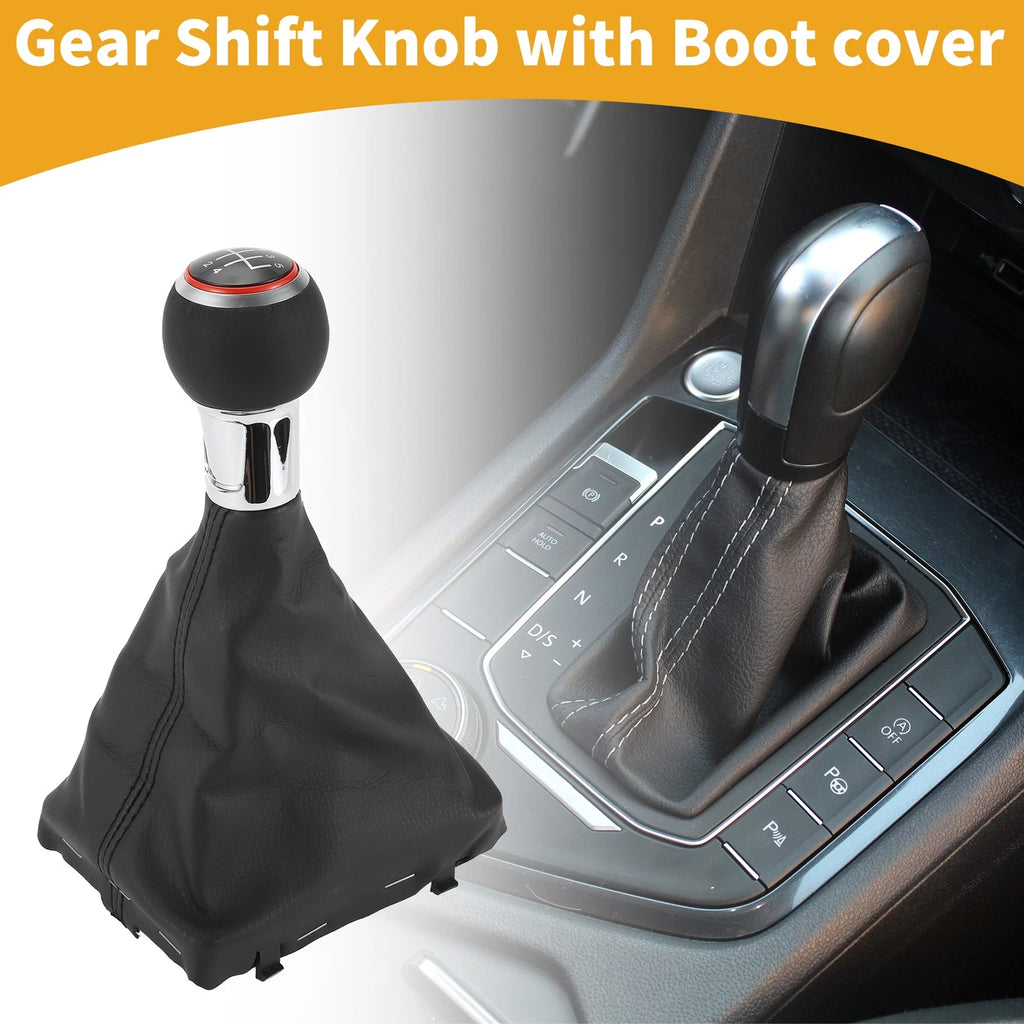 5 Speed Manual Gear Shifter Knob with Cover for Audi A3 (2000–2023)