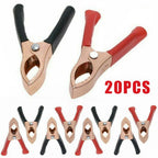 Set of 20 Electrical Battery Clip Cables Black/Red