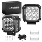 4-Inch LED Off-Road Light for Truck SUV ATV (90W, Spot Beam, Amber, 9000LM)