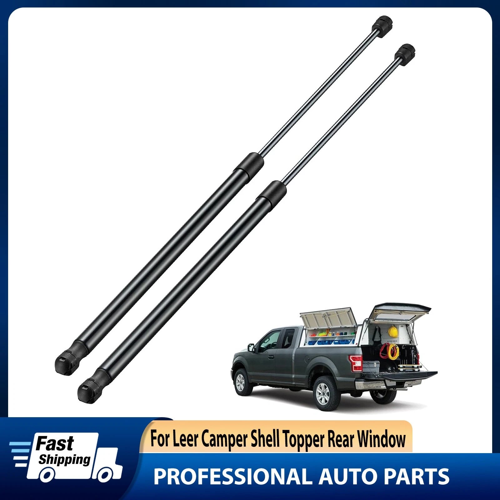 Set of 2 SE263P120 26" Gas Struts 120Lbs for Tonneau Covers RV Doors