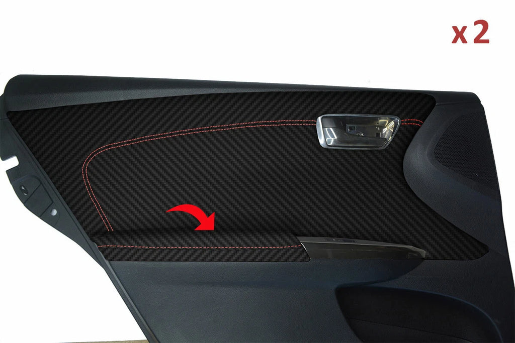 Rear Door Panel Armrest Cover Carbon Fiber for Toyota Avalon (2013–2018)