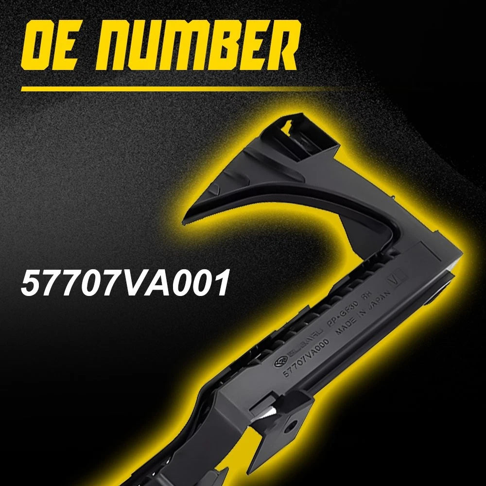 Set of 2 Front RH Bumper Corner Support Brackets for Subaru WRX STi (2015–2017)
