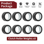 8X Clutch Roller Weights for Yamaha Kodiak Wolverine Grizzly Rhino (400–450)