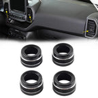 Center Air Conditioner Outlet Vent Ring Cover for Ford Bronco Sport (2021–2024) Black