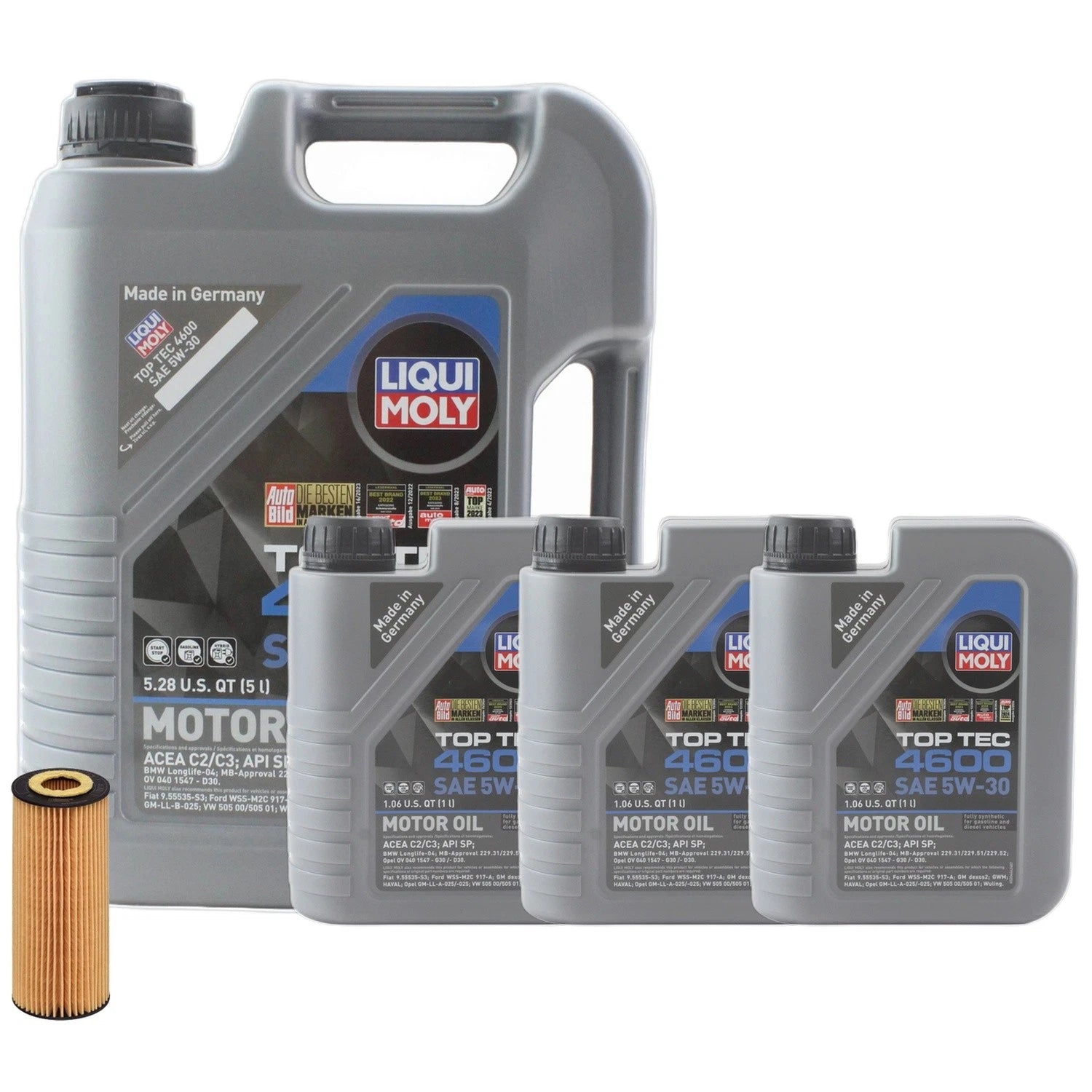 Liqui Moly Top Tec 4600 5W30 Engine Oil Change Kit for BMW E70 E90 (2007–2013)