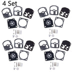 Set of 4 Carburetor Repair Kits for Echo CS280E CS280EP Zama C1S-K1D RB-7