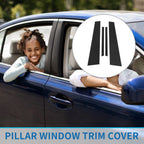 Set of 4 Door Pillar Window Trim for Volkswagen Jetta (2013–2015) Black