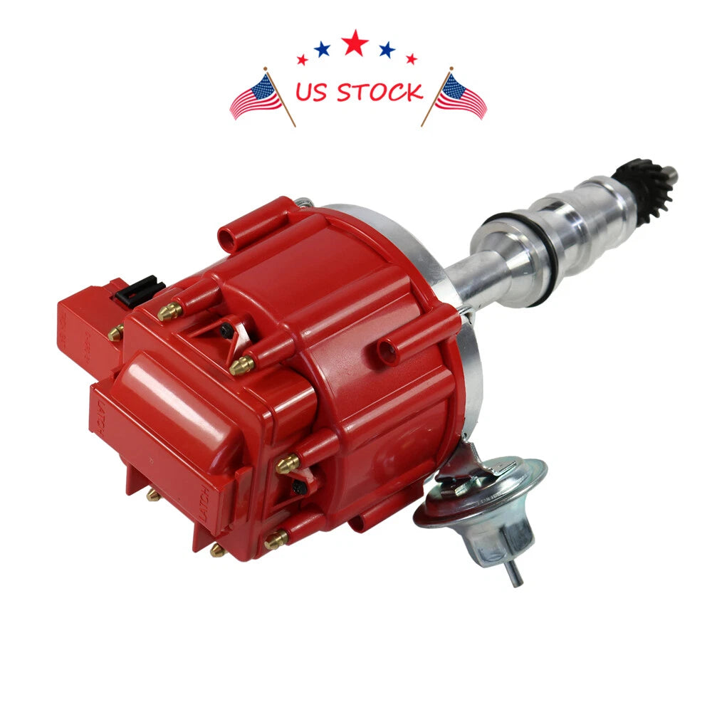 HEI Distributor for Ford FE V8 Engines (427–390) Red Cap 65000 Volt