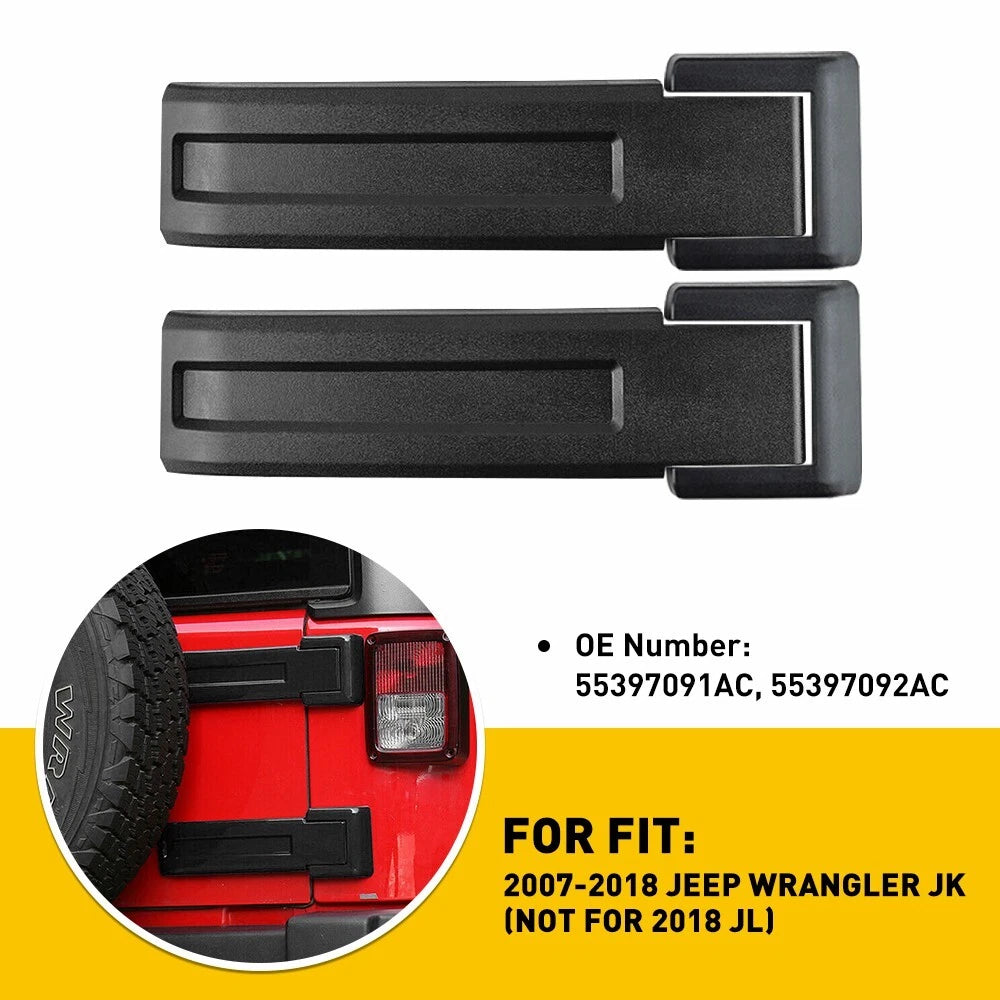 Tailgate Hinge Covers for Jeep Wrangler JK Unlimited (2007–2018)