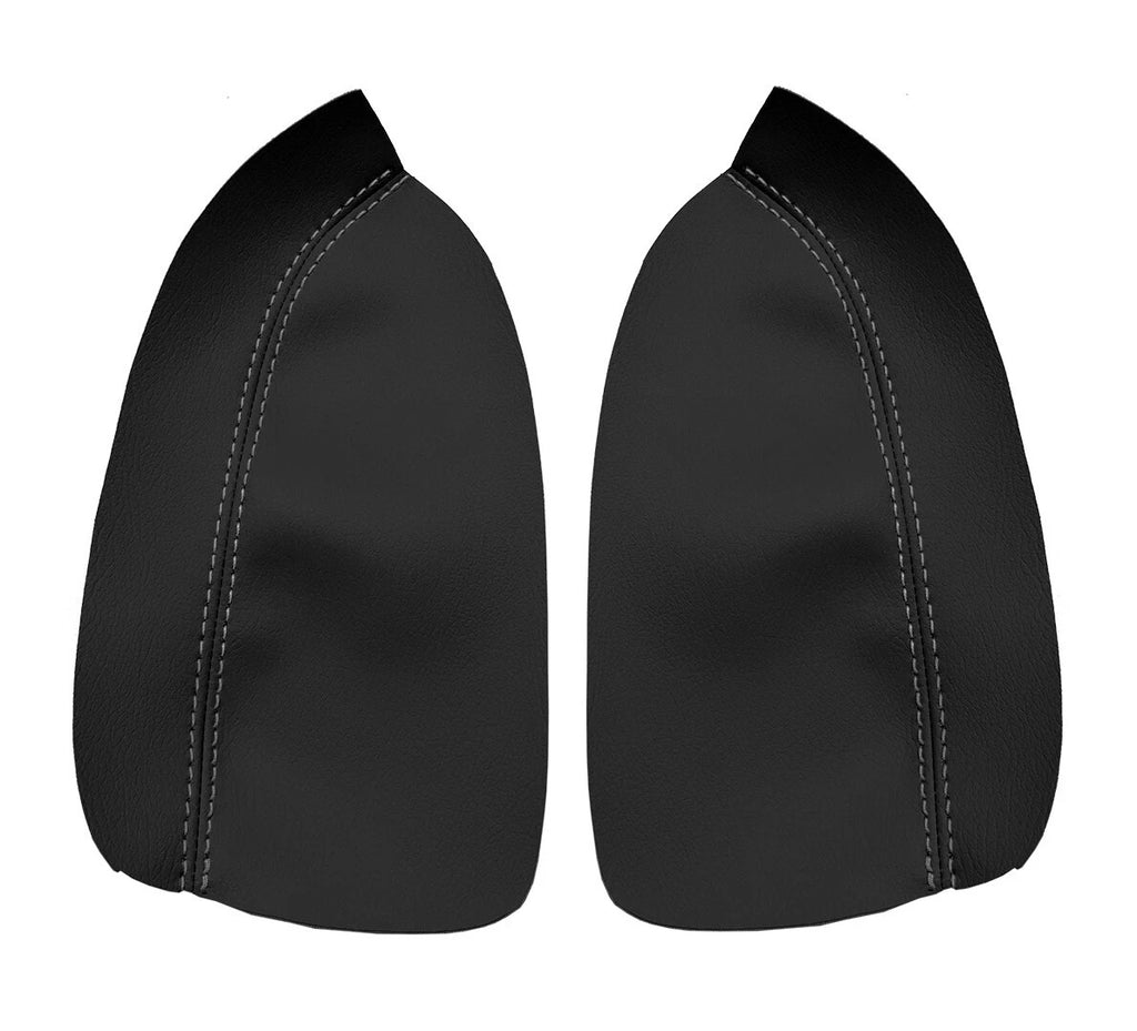 Armrest Door Panel Cover for Acura TSX (2004–2008) - Gray Leather Stitch