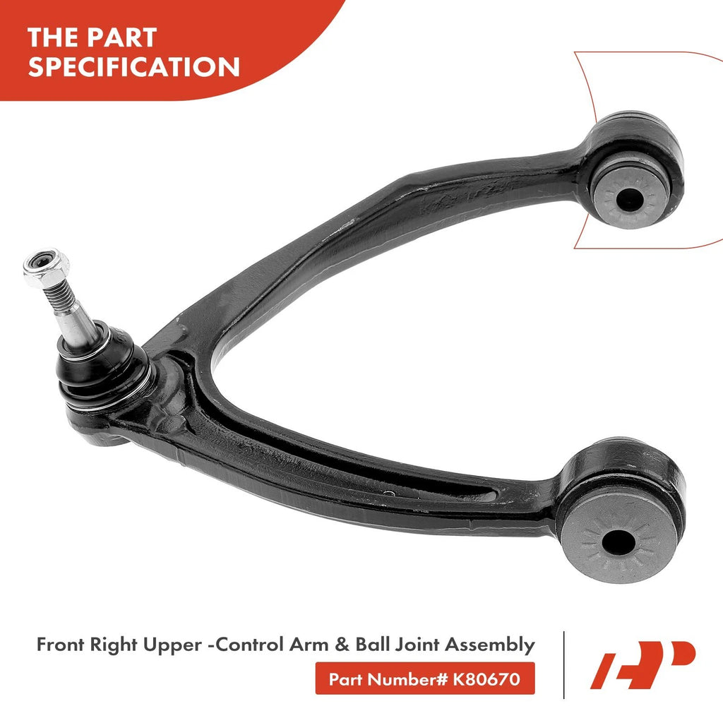 6X Front Control Arm with Ball Joint for Chevy Silverado 1500 (2007-2018)