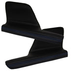 2X Door Armrest PVC Carbon Fiber for Honda Odyssey (2011–2017) Blue Stitch