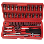 4-Piece Drive Socket Wrench Ratchet Set for Carbon Steel Tool Kit (2000–2000)