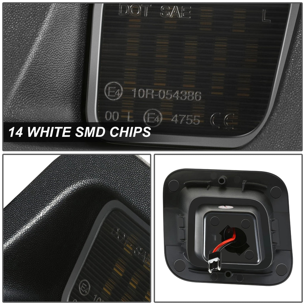 LED License Plate Lights for Dodge Ram 1500 2500 (2003–2013) - Black/Clear