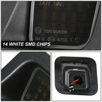 LED License Plate Lights for Dodge Ram 1500 2500 (2003–2013) - Black/Clear