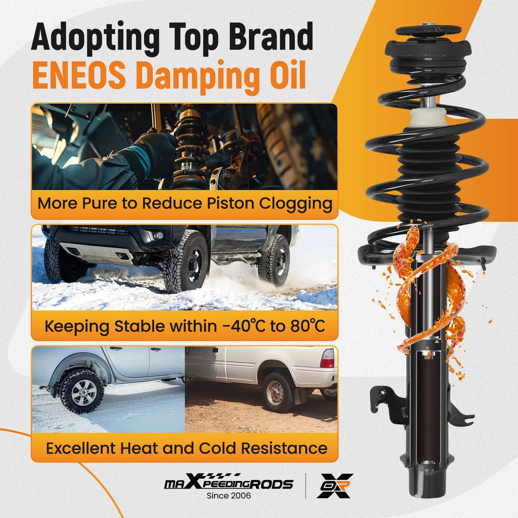 Set of 4 Struts Coil Springs Assembly for Chevrolet Camaro (2010-2015)