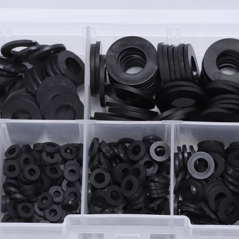 Set of 500 Nylon Gasket Washers for M2-M10 (Repair Kit)