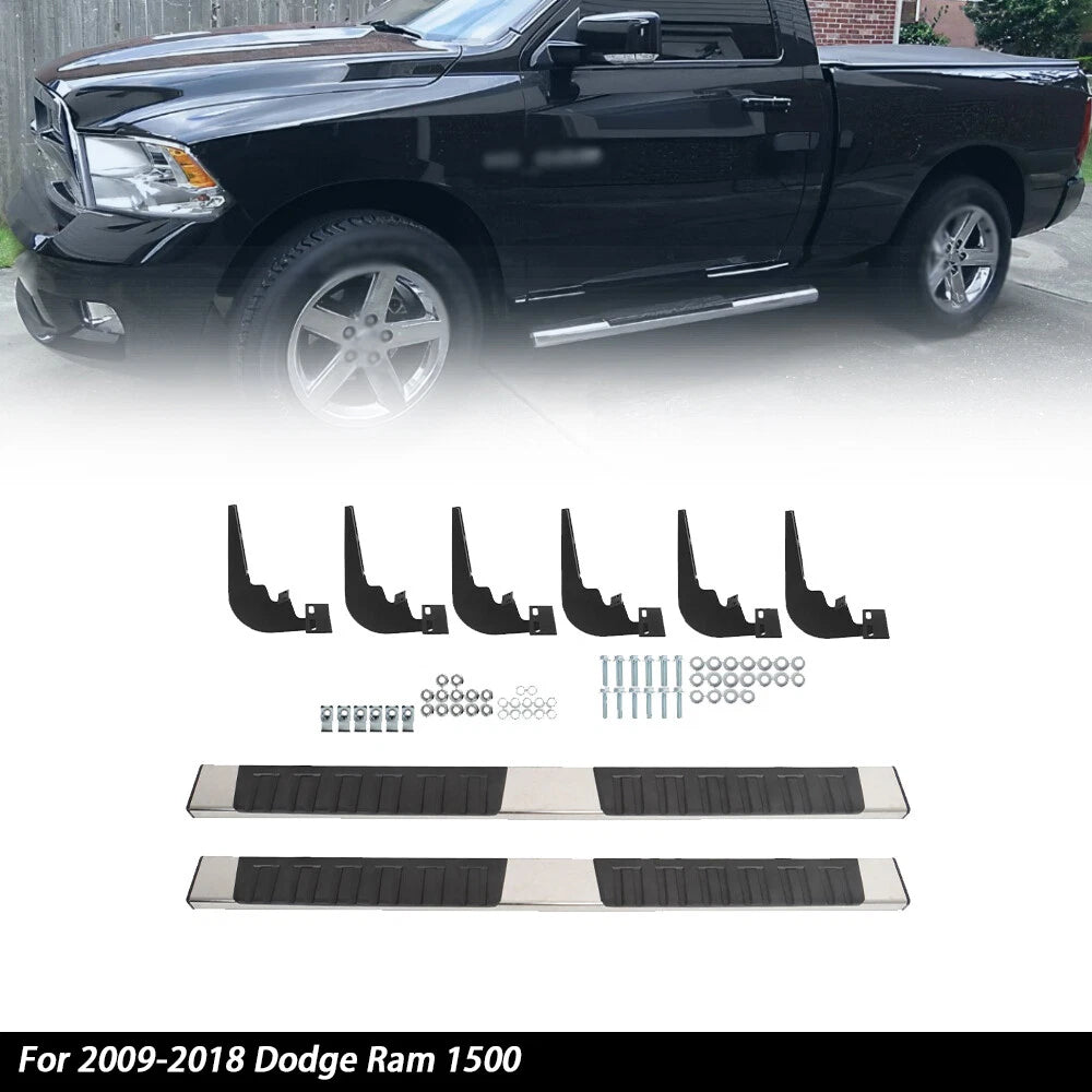 6" Side Step Bars for Dodge Ram 1500 (2009–2018) Crew Cab